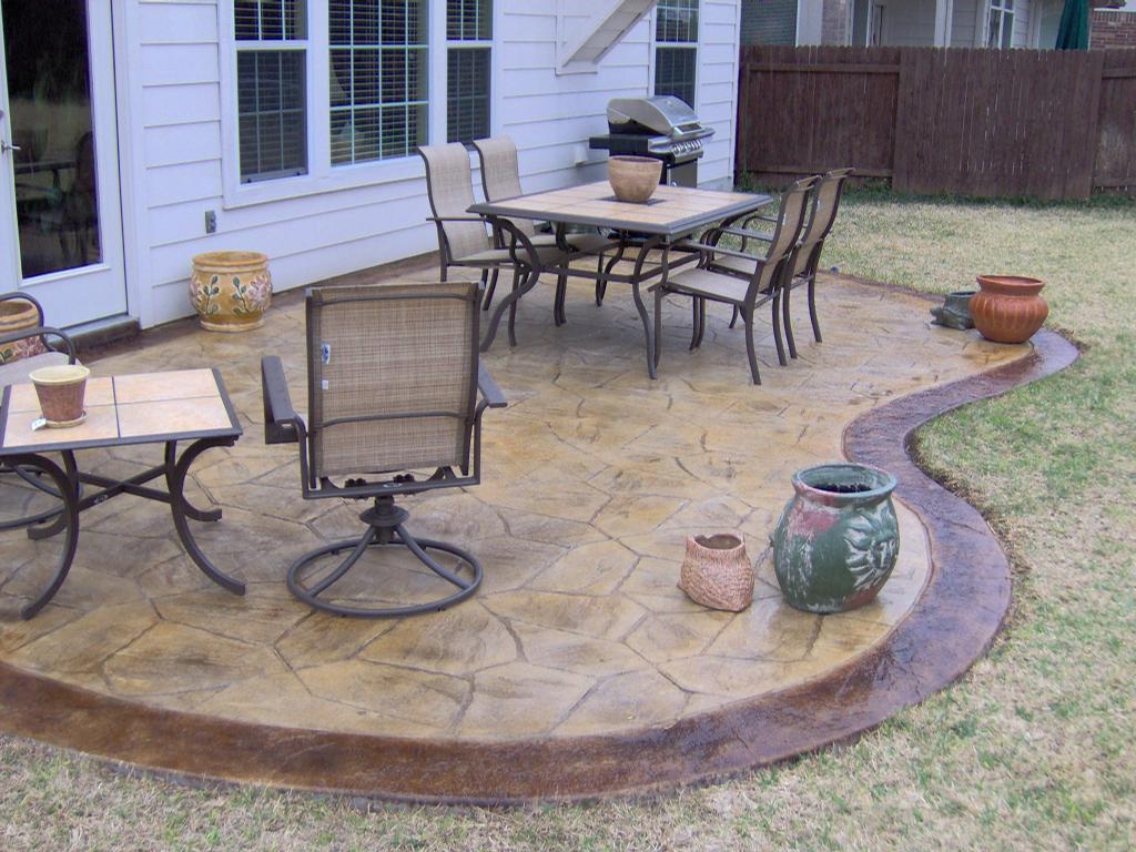 Decorative Patios from Custom Concrete Solutions in Schertz, TX 78154